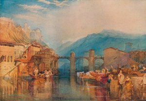 Grenoble Köprüsü, 1824 by Joseph Mallord William Turner
