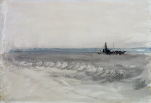 Gri Deniz, Karada Koşan Tekne, 1840 dolayları (kağıt üzerine suluboya) by Joseph Mallord William Turner