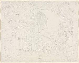Hereford Katedrali, c. 1793. by Joseph Mallord William Turner