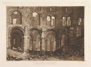 Kutsal Ada Katedrali Liber Studiorum, bölüm III, levha 11, 20 Şubat 1808. by Joseph Mallord William Turner