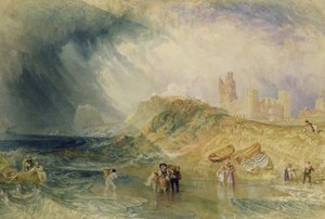 Kutsal Ada, Northumberland, 1820 dolayları by Joseph Mallord William Turner