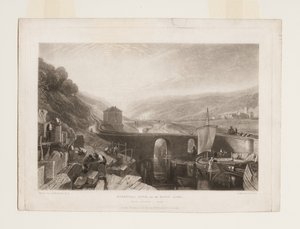 Aire Nehri üzerinde Kirkstall Kilidi by Joseph Mallord William Turner