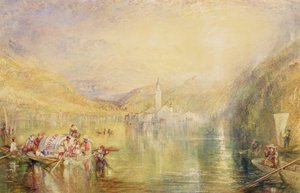 Kussnacht, Lucerne Gölü, İsviçre by Joseph Mallord William Turner