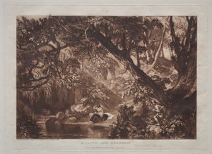 Aesacus ve Hesperie by Joseph Mallord William Turner