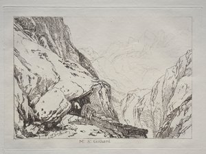 Çalışmalar Kitabı: Mt. Aziz Gothard by Joseph Mallord William Turner