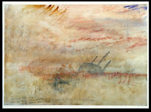 Lost to All Hope The Brig, c.1845-50 (dokuma kağıt üzerinde wc ve grafit) by Joseph Mallord William Turner