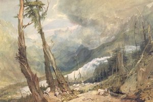 Mere de Glace, Chamouni Vadisi, İsviçre by Joseph Mallord William Turner