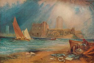 Pembroke Kalesi, Galler, c1829 by Joseph Mallord William Turner