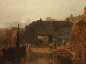 Su Feribotu ile Saltash, Cornwall, 1811. by Joseph Mallord William Turner