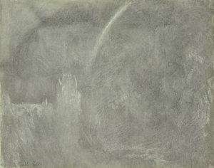 Schloss Eltz (kağıt üzerinde tebeşir) by Joseph Mallord William Turner