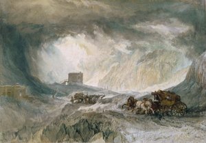 Kar Fırtınası, Mont Cenis, 1820 by Joseph Mallord William Turner