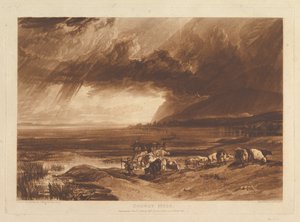 Solway Moss Liber Studiorum, bölüm XI, levha 52, 1 Ocak 1816. by Joseph Mallord William Turner
