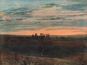 Stonehenge: Gün Batımı, 1909 by Joseph Mallord William Turner