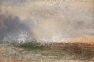 Bir Kıyıda Fırtınalı Deniz Kırılıyor by Joseph Mallord William Turner