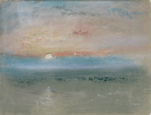 Sunset, c.1830 (gri kağıt üzerine wc ve guaj boya)