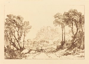 Çayırların Üstündeki Kale by Joseph Mallord William Turner