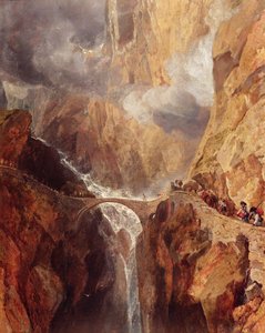 şeytanın köprüsü by Joseph Mallord William Turner