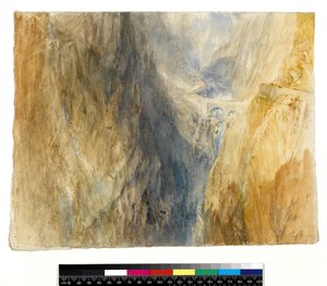 The Devils Bridge, St Gothard (kağıt üzerinde kurşun kalem ve mürekkepli tuvalet) by Joseph Mallord William Turner