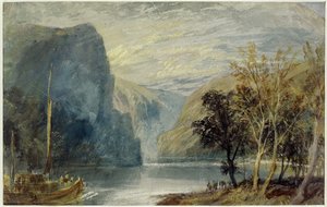 Lorelei kayası, 1817 by Joseph Mallord William Turner