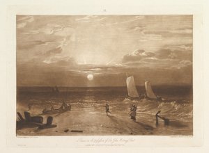 Mildmay Deniz Parçası Liber Studiorum, kısım VIII, levha 40, 11 Şubat 1812. by Joseph Mallord William Turner