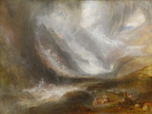 Aosta Vadisi: Kar Fırtınası, Çığ ve Fırtına by Joseph Mallord William Turner