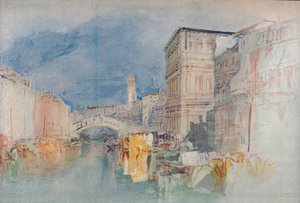 Venedik: Casa Grimani ve Rialto, 1909 by Joseph Mallord William Turner
