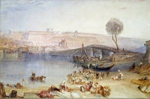 Sitenin görünümü ve Saint Germain en Laye kalesi. Joseph Mallord William Turner
