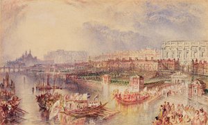 Whitehall, c.1835 (kağıt üzerine suluboya) by Joseph Mallord William Turner
