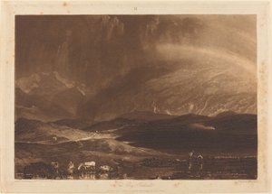 Turba Bataklığı, İskoçya by Joseph Mallord William Turner and George Clint
