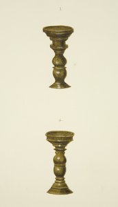 Değişim öncesi sütunlardan ikisi (çiviler) (kağıt üzerine suluboya) by Joseph Manning