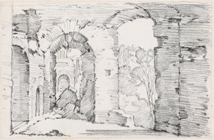 Yıkılmış Bir Binanın Kemerli Geçitleri by Joseph Marie Vien