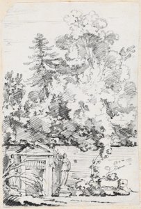 Duvarlı Bahçeye Giriş by Joseph Marie Vien