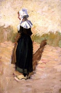 Küçük Breton Kız by Joseph Milner Kite