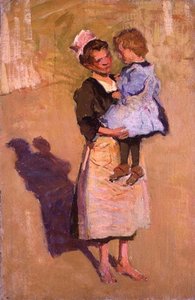 Nursemaid (tuval üzerine yağlı boya) by Joseph Milner Kite