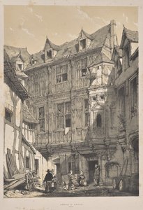 Orta Çağ Mimarisi: Abbaye St. Amand, Rouen by Joseph Nash