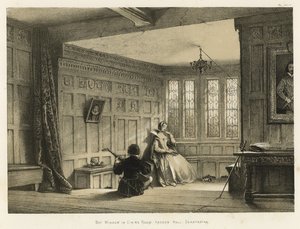 Yemek Odasında Cumbalı Pencere, Haddon Hall, Derbyshire
