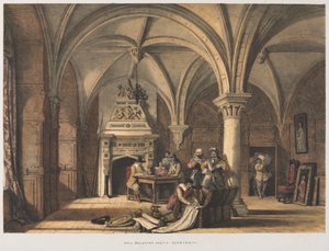 Salon, Bolsover Kalesi, Derbyshire by Joseph Nash