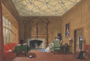 Levens, Westmoreland, Küçük Salon by Joseph Nash