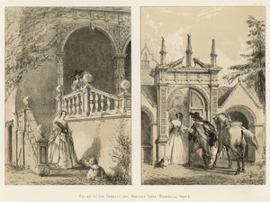 Terasa Merdivenler ve Postern Gate, Bramshill, Hants