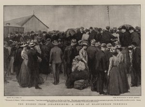 Johannesburg'dan Çıkış, Bramfontein Terminus'ta Bir Sahne by Joseph Nash