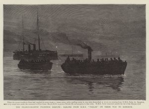 Fransız-Siyam Sınır Anlaşmazlığı, HMS Pallas