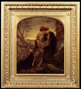 aşıklar buluşması by Joseph Noel Paton