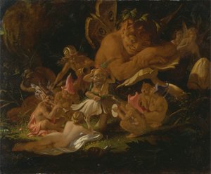 "Bir Yaz Gecesi Rüyası"ndan Puck ve Periler by Joseph Noel Paton