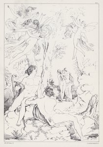 Shelleys Prometheus Bağsız, 2. Perde, 2. Sahne by Joseph Noel after Paton