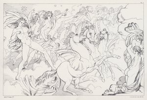 Shelleys Prometheus Bağsız, 2. Perde, 4. Sahne by Joseph Noel after Paton