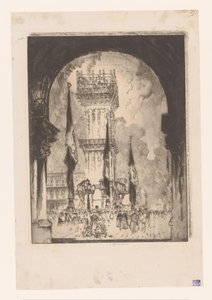 Venedik Campanile yapım aşamasında Campanile