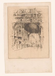 Leadenhall Pazarı, II by Joseph Pennell (signed by artist)