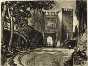 Segovia Kapısı by Joseph Pennell