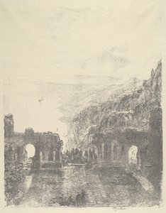 Aetna Üzeri Taormina, 1913. by Joseph Pennell