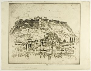 Antik, Ortaçağ ve Modern Atina, Cami by Joseph Pennell